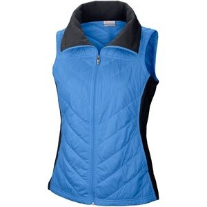 Columbia Women's Mix it Around Blue and Black Quilted Vest